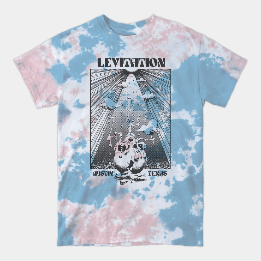 Melted Skull Tie Dye T-Shirt - LEVITATION