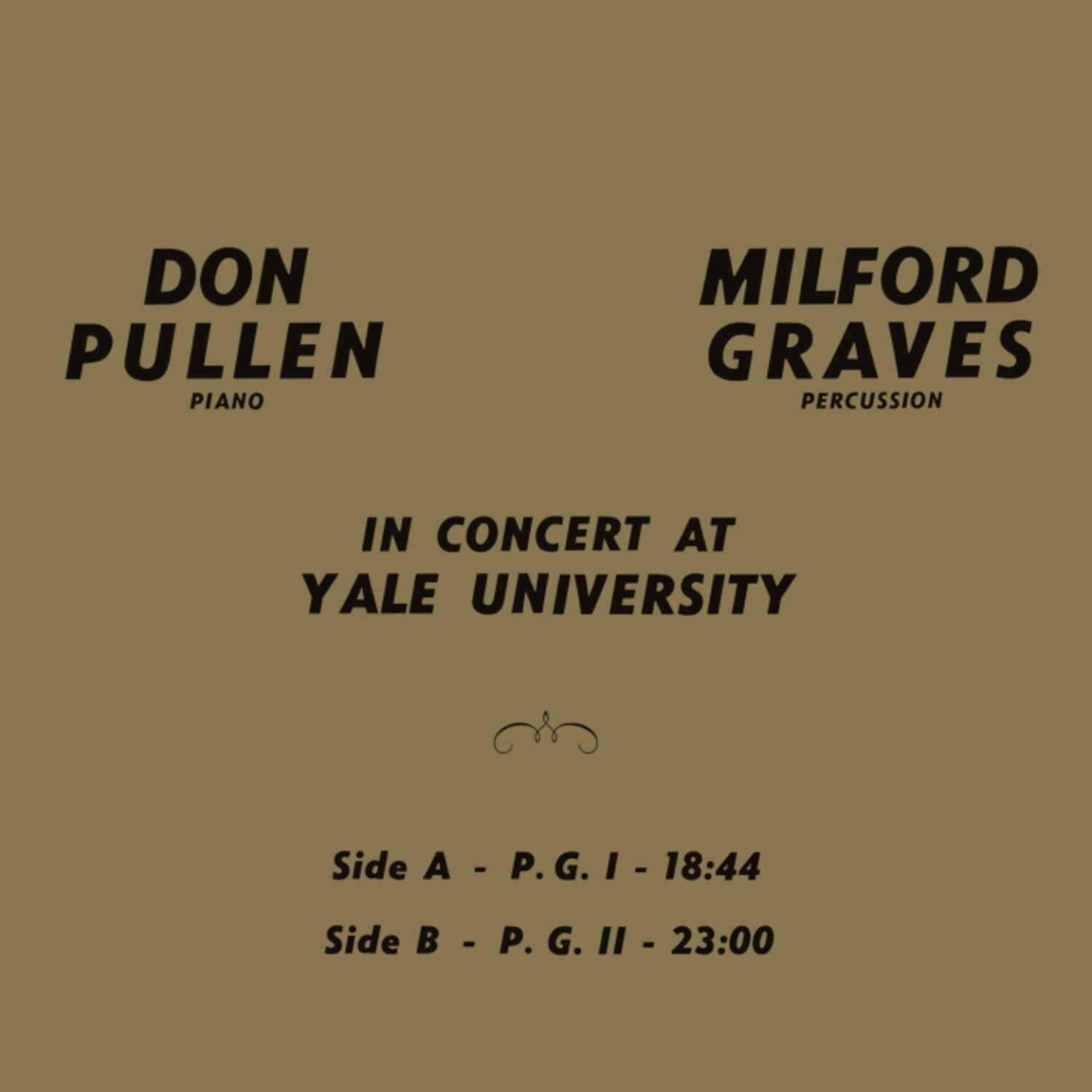 Milford Graves / Don Pullen - In Concert at Yale University - LEVITATION