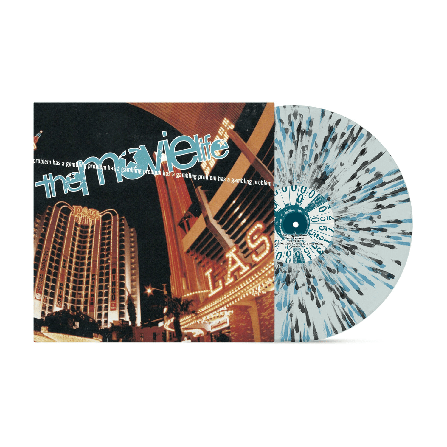 Movielife - Has a Gambling Problem - Blue/Black Splatter (Clear Vinyl) - LEVITATION
