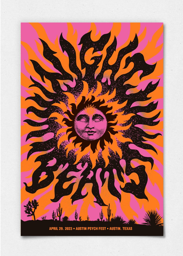 Night Beats Poster by We Three Club - LEVITATION