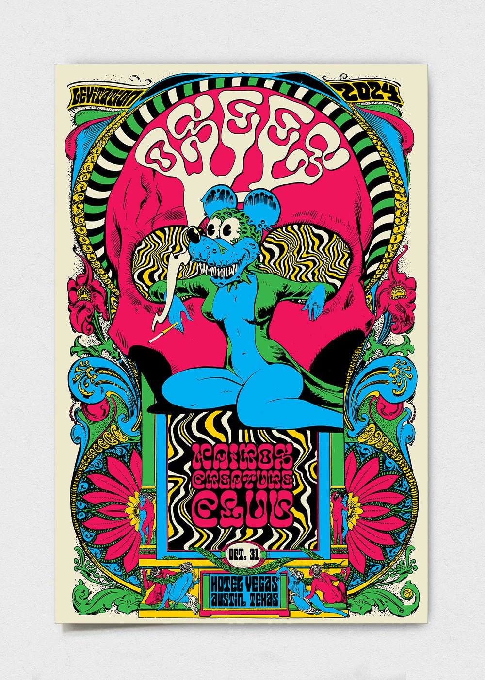 OSEES Night 1 Poster by Elzo Durt – LEVITATION