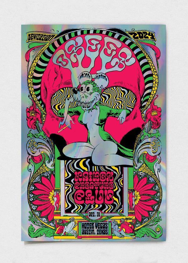 OSEES Night 1 Poster by Elzo Durt - LEVITATION