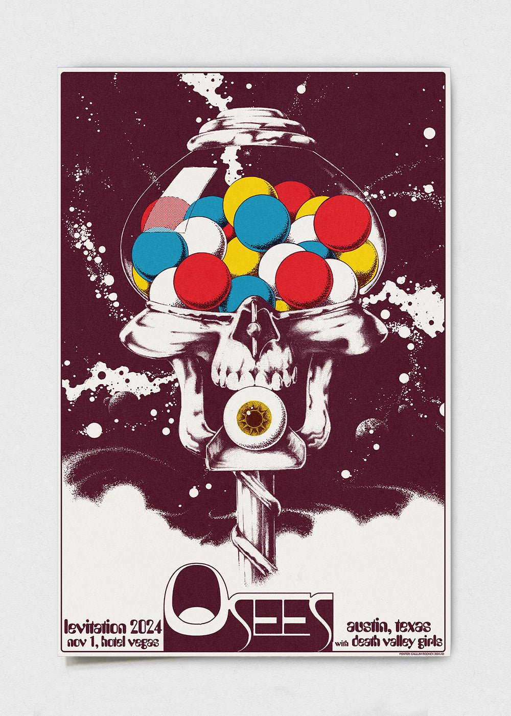 OSEES Night 2 Poster by Callum Rooney - LEVITATION