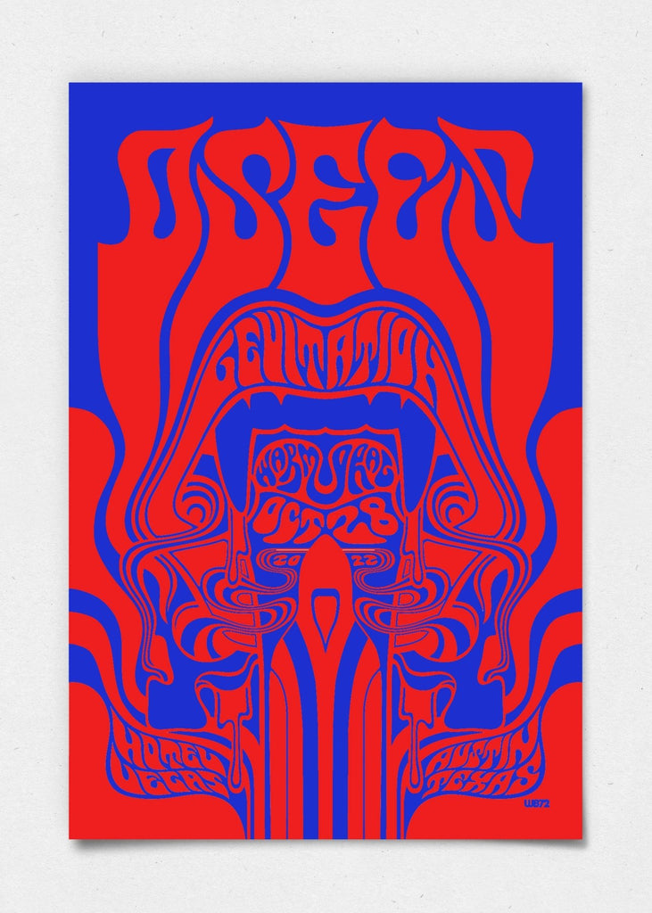 OSEES - NIGHT 2 Poster by WB72 - LEVITATION