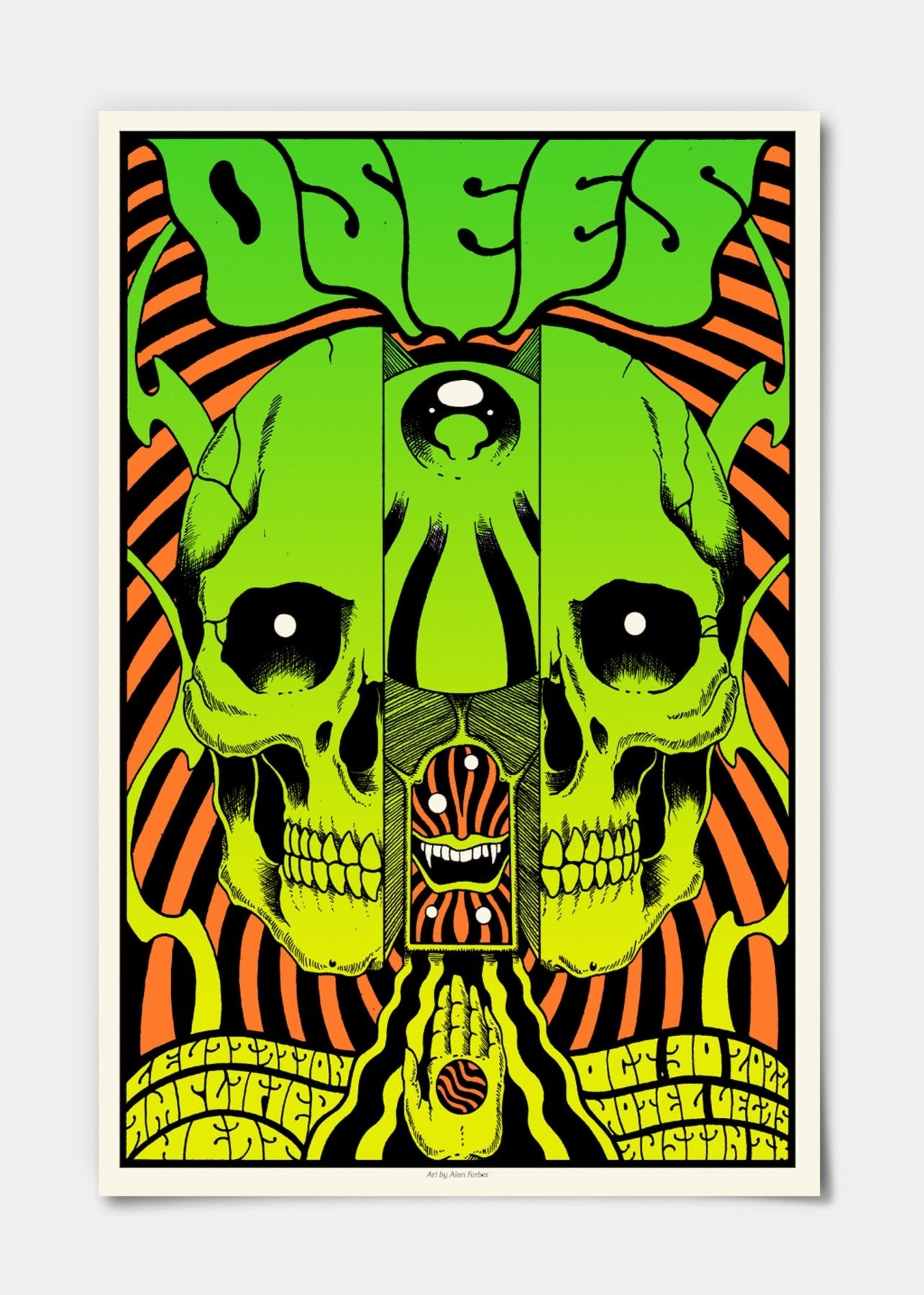 OSEES - NIGHT 4 Poster by Alan Forbes - LEVITATION