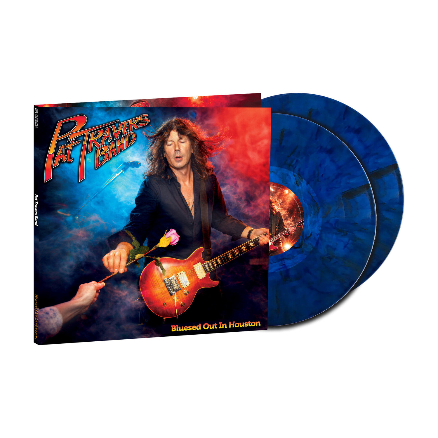 Pat Band Travers - Bluesed Out in Houston 2xLP (Blue Vinyl) - LEVITATION
