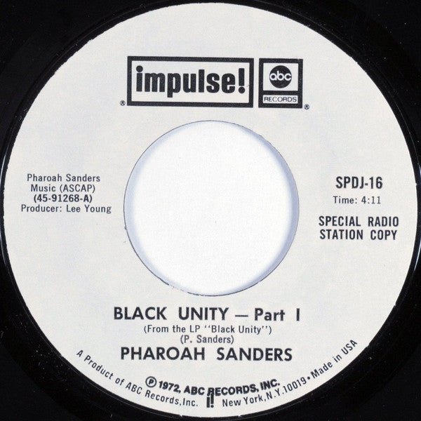 Pharoah Sanders - Black Unity (Verve by Request Series) - LEVITATION