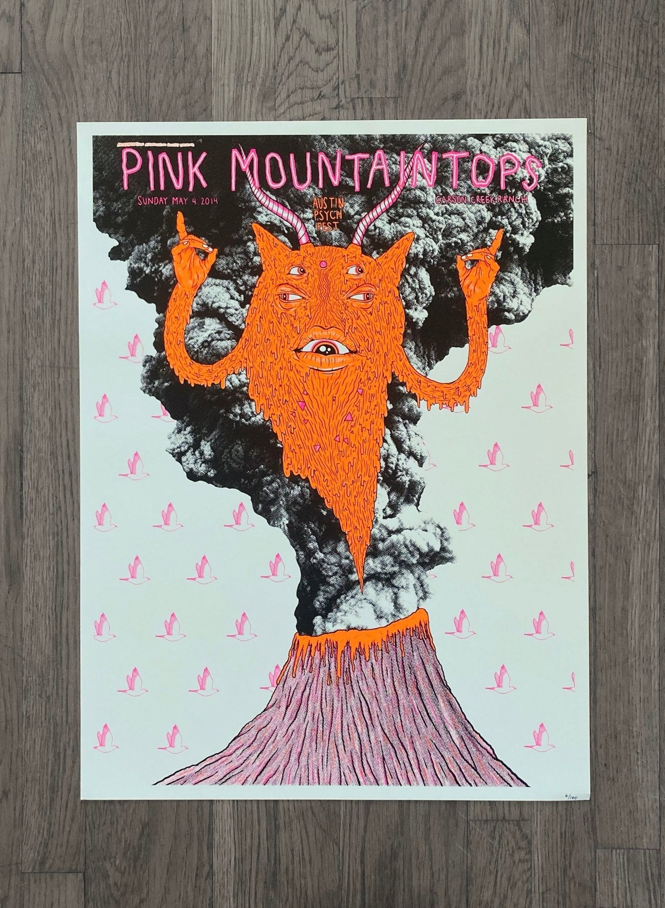 Pink Mountaintops Poster by Brian Maclaskey - LEVITATION