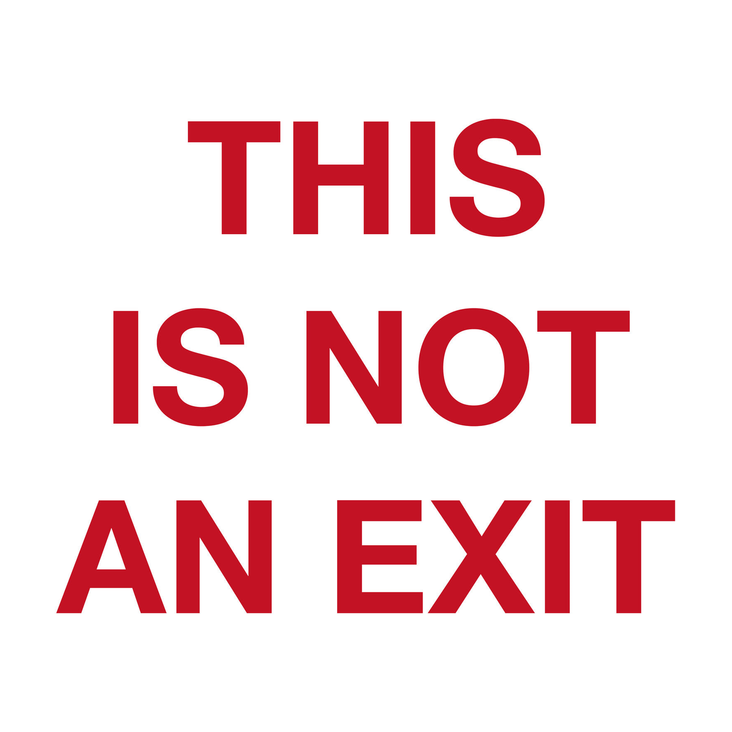 Backfires - This Is Not An Exit - Translucent Blood Red (Red Vinyl)