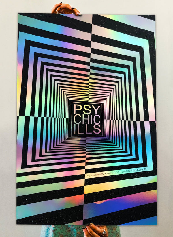 Psychic Ills - Live at Levitation Poster - LEVITATION