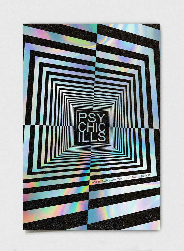 Psychic Ills - Live at Levitation Poster - LEVITATION