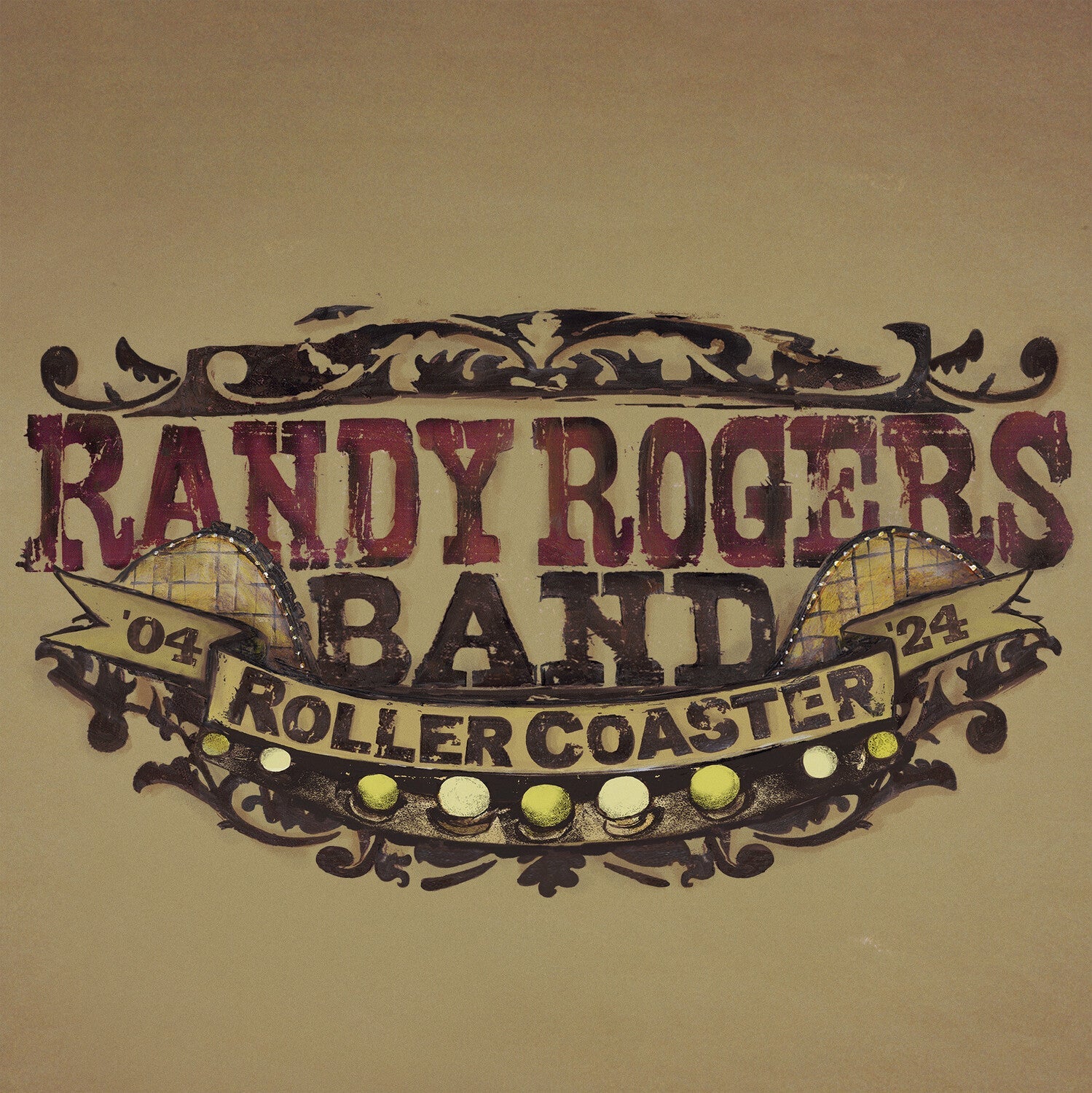 Randy Band Rogers - Rollercoaster 2xLP (Red Vinyl) - LEVITATION