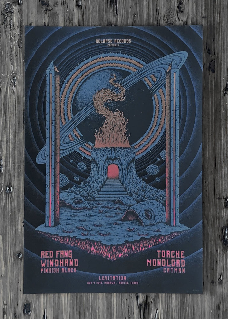 Red Fang + Windhand Poster by Kuba Sokolski - LEVITATION