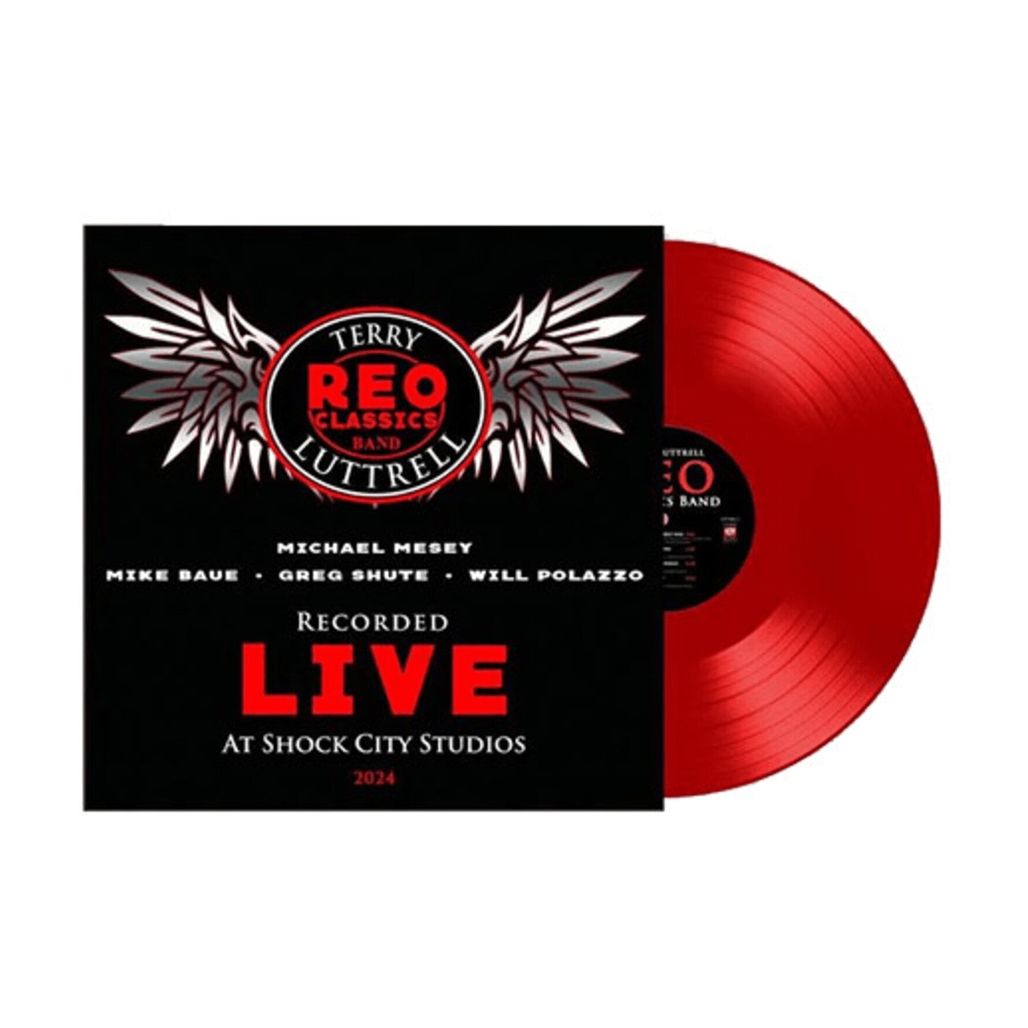 Reo Classics Band / Terry Luttrell - Recorded Live at Shock City Studios 2024 (Red Vinyl) - LEVITATION