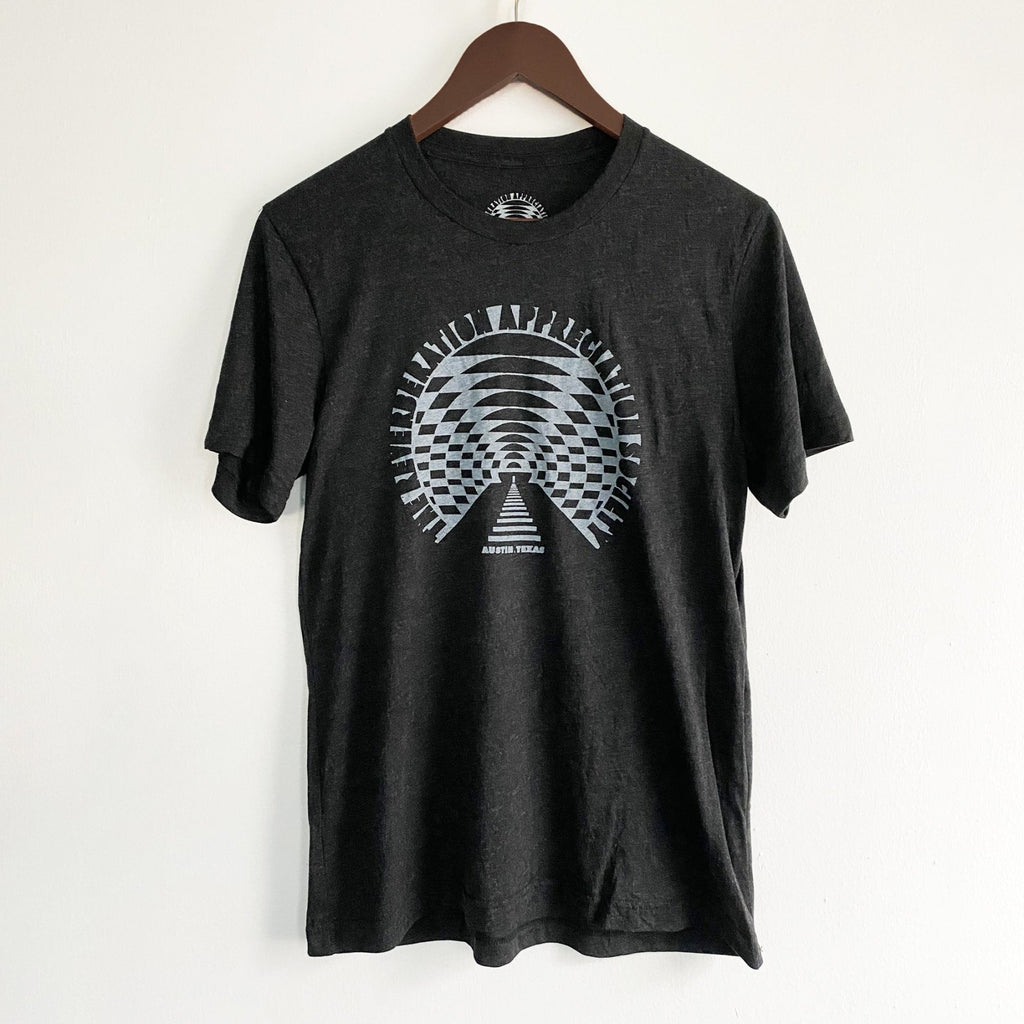 RVRB Grey on Black T-Shirt - LEVITATION