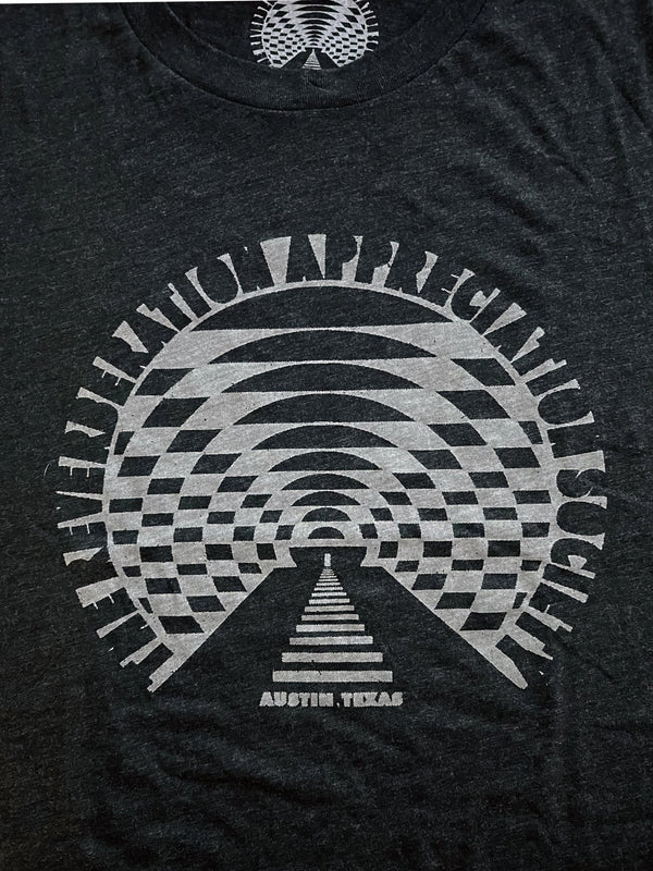 RVRB Grey on Black T-Shirt - LEVITATION