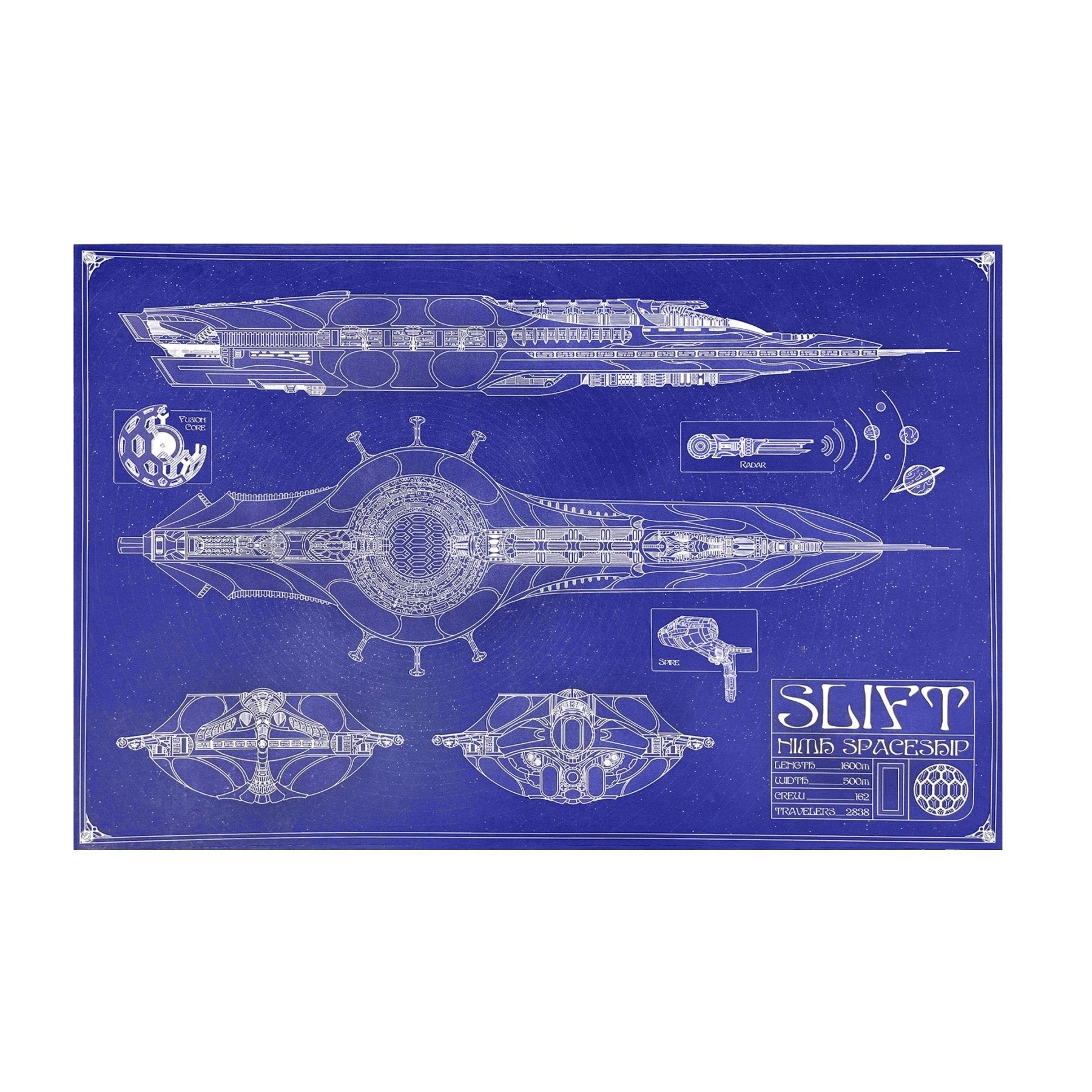 SLIFT - Blue GUTHIO Poster - LEVITATION