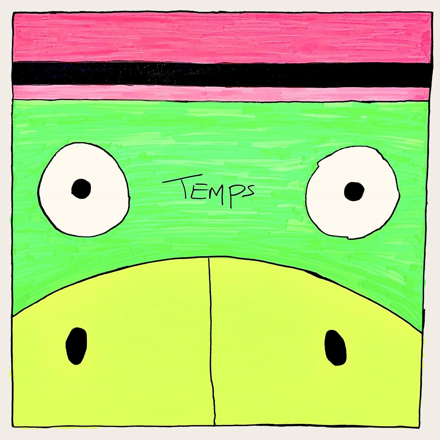 Temps - Party Gator Purgatory - Fluorescent Pink & Green (Pink Vinyl) - LEVITATION