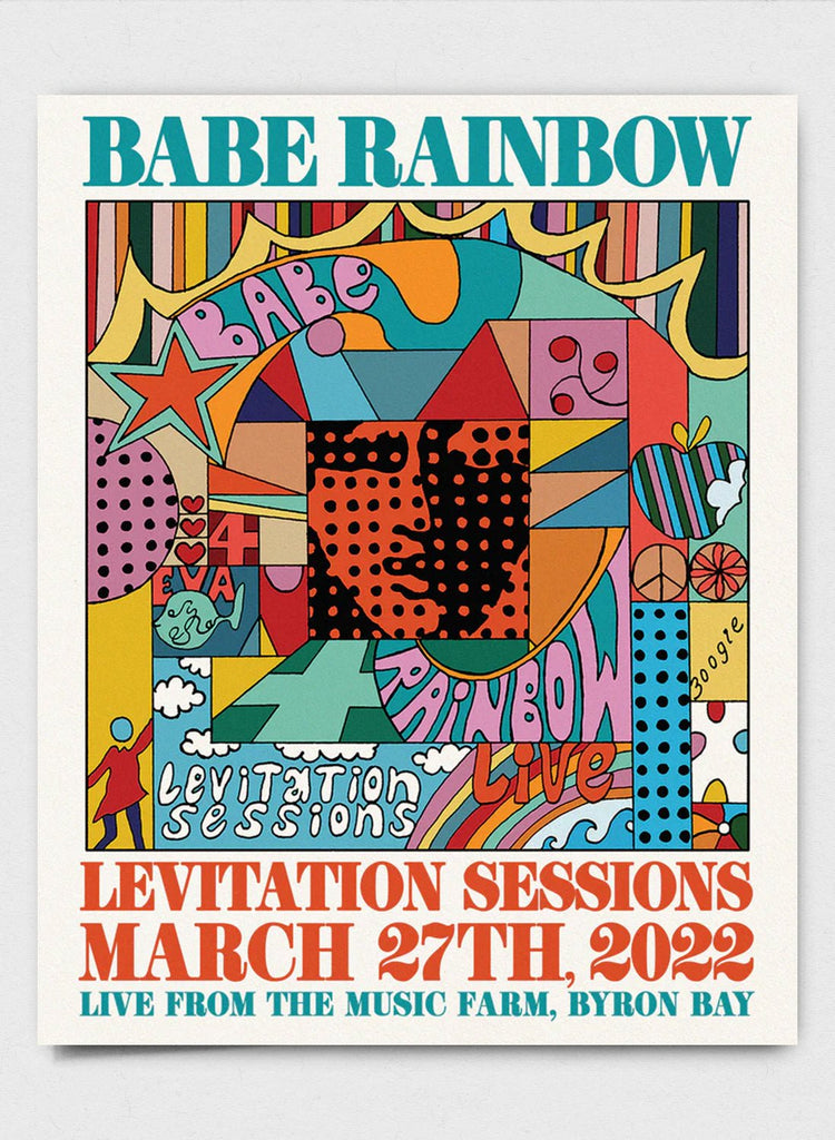 The Babe Rainbow - SIGNED POSTER - LEVITATION