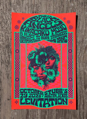 The Black Angels + Kikagaku Moyo Poster by Fez Moreno – LEVITATION