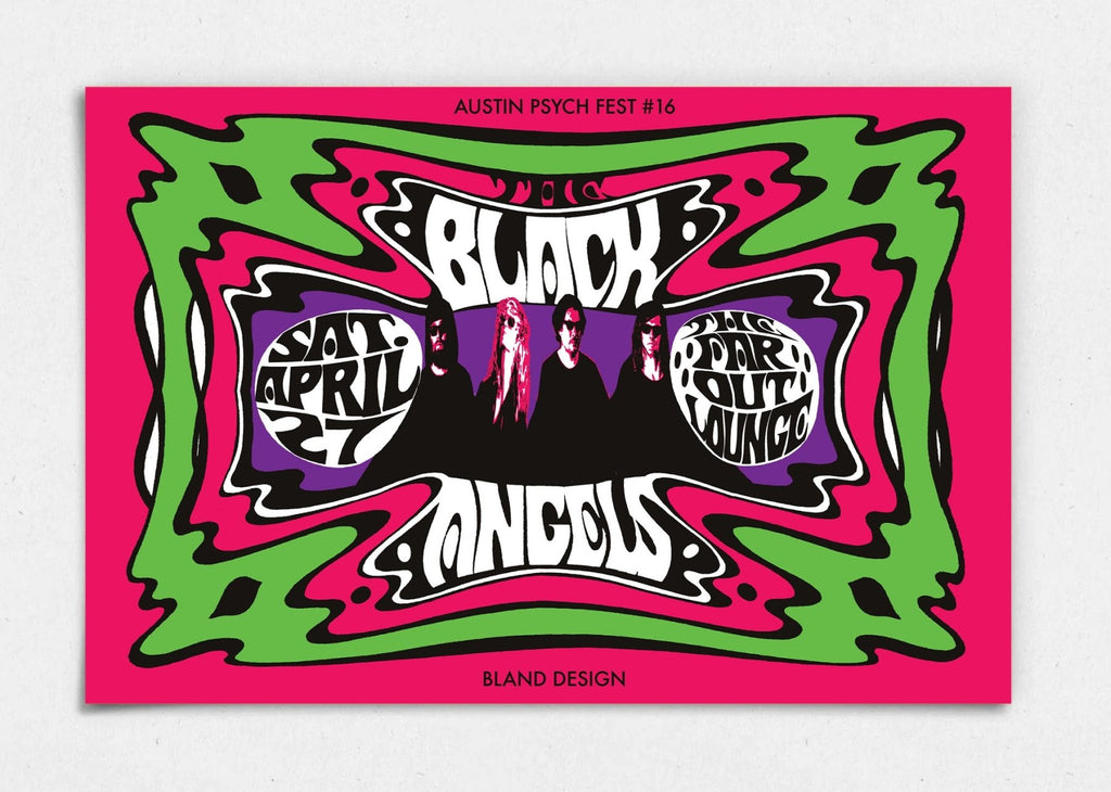 The Black Angels Poster by Christian Bland - LEVITATION