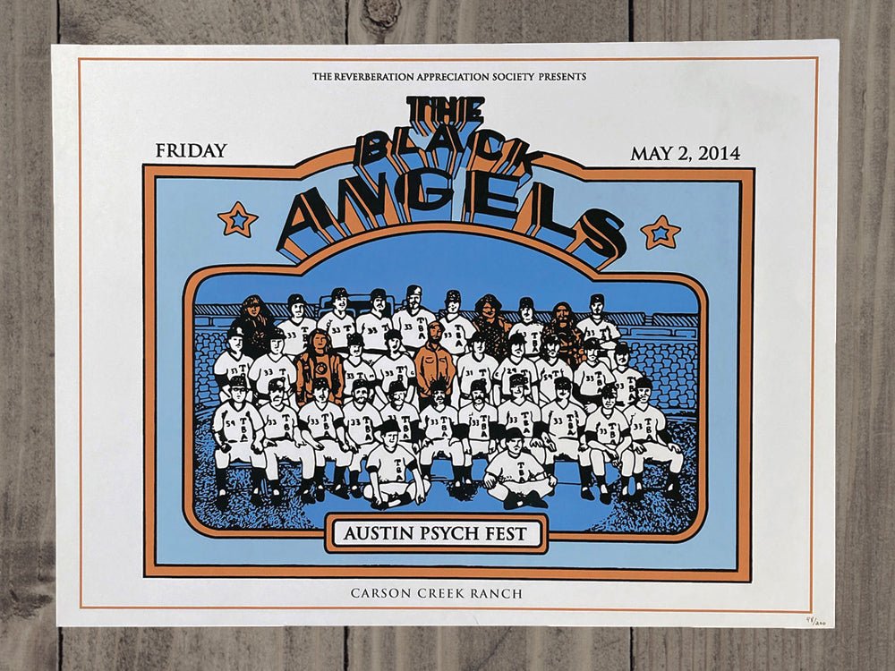 The Black Angels Poster by Matt Cliff - LEVITATION