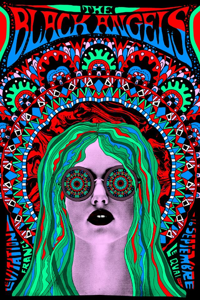 The Black Angels Poster by Nate Duval - LEVITATION