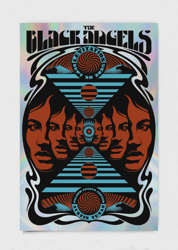 The Black Angels Poster by Robin Gnista - LEVITATION