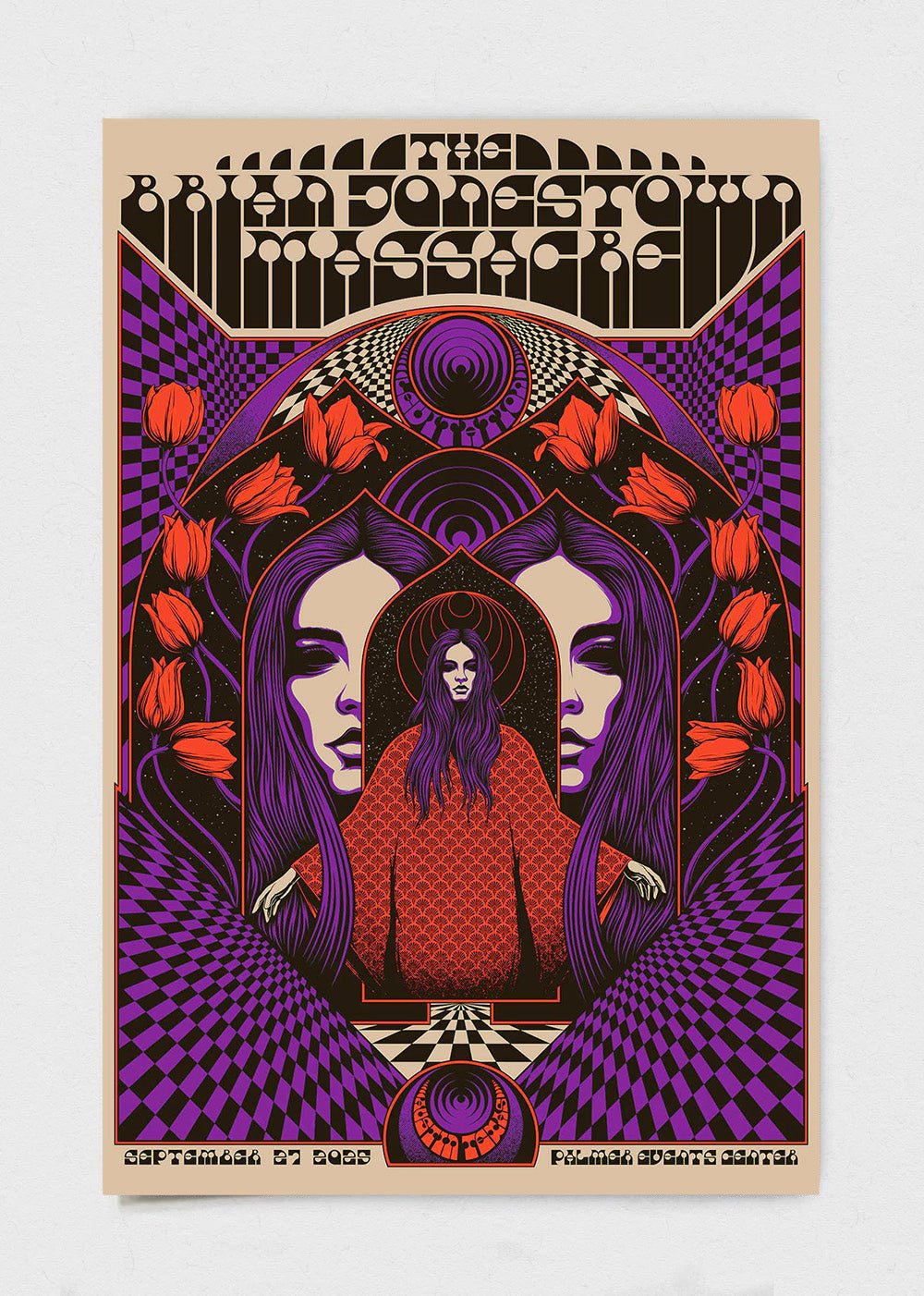 ジョン・レノン　ミュージアム　ポスター The Brian Jonestown Massacre Poster by Simon Berndt – LEVITATION