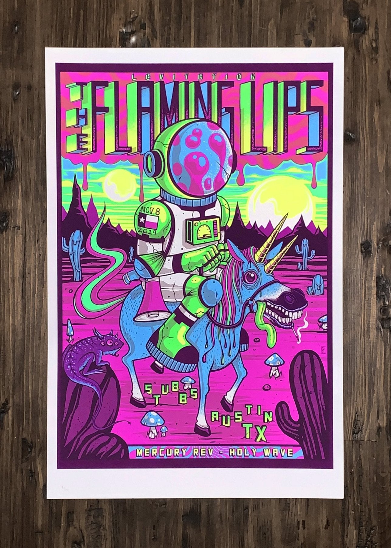 The Flaming Lips + Mercury Rev Poster by Jim Mazza - ARCHIVE - LEVITATION