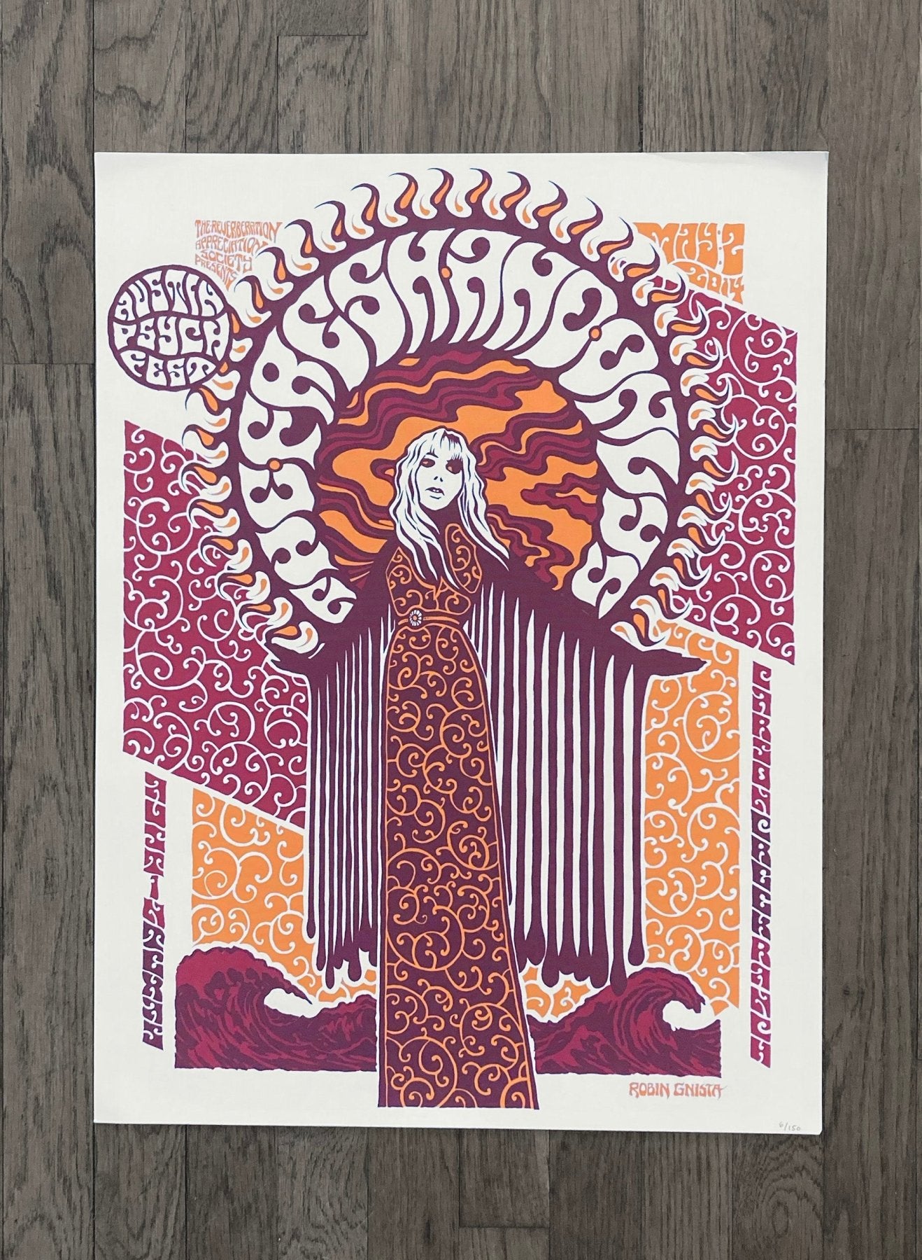 The Fresh & Onlys Poster by Robin Gnista - ARCHIVE - LEVITATION