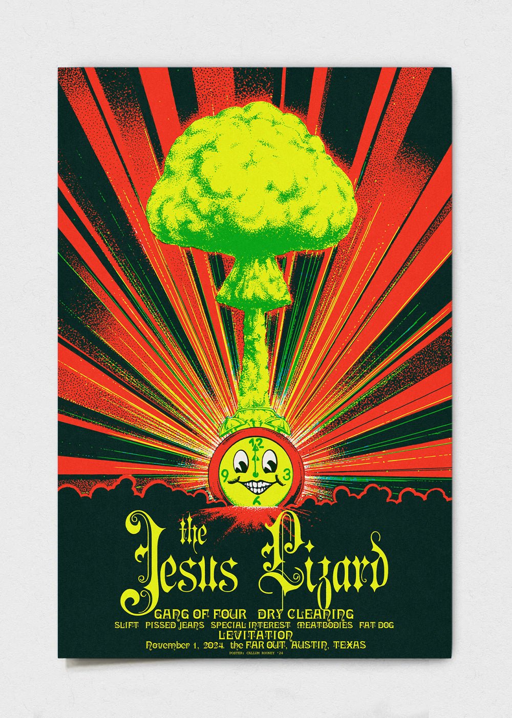 KOZIK JESUS LIZARD ポスター Vintage OG Jesus Lizard Kozik Silkscreened Concert Poster