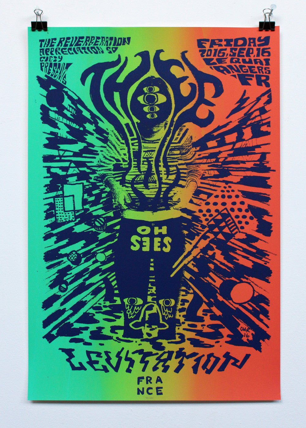 Thee Oh Sees Poster by CMRTYZ - ARCHIVE - LEVITATION