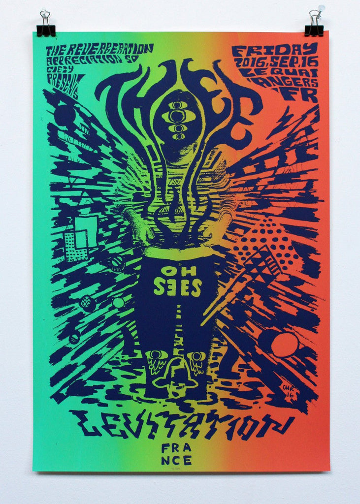 Thee Oh Sees Poster by CMRTYZ - ARCHIVE - LEVITATION