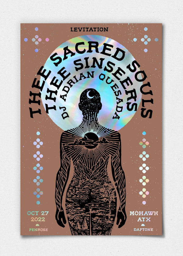 Thee Sacred Souls Poster by Real Fun Wow - LEVITATION