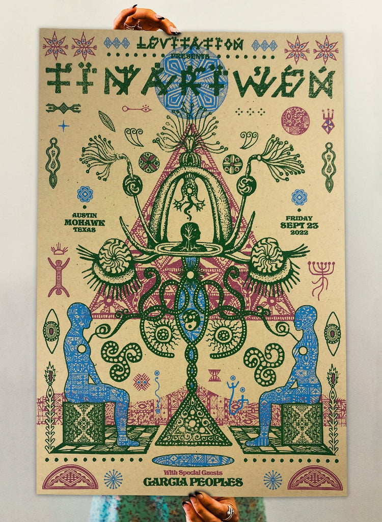 Tinariwen September 23rd Poster by Ventral is Golden – LEVITATION