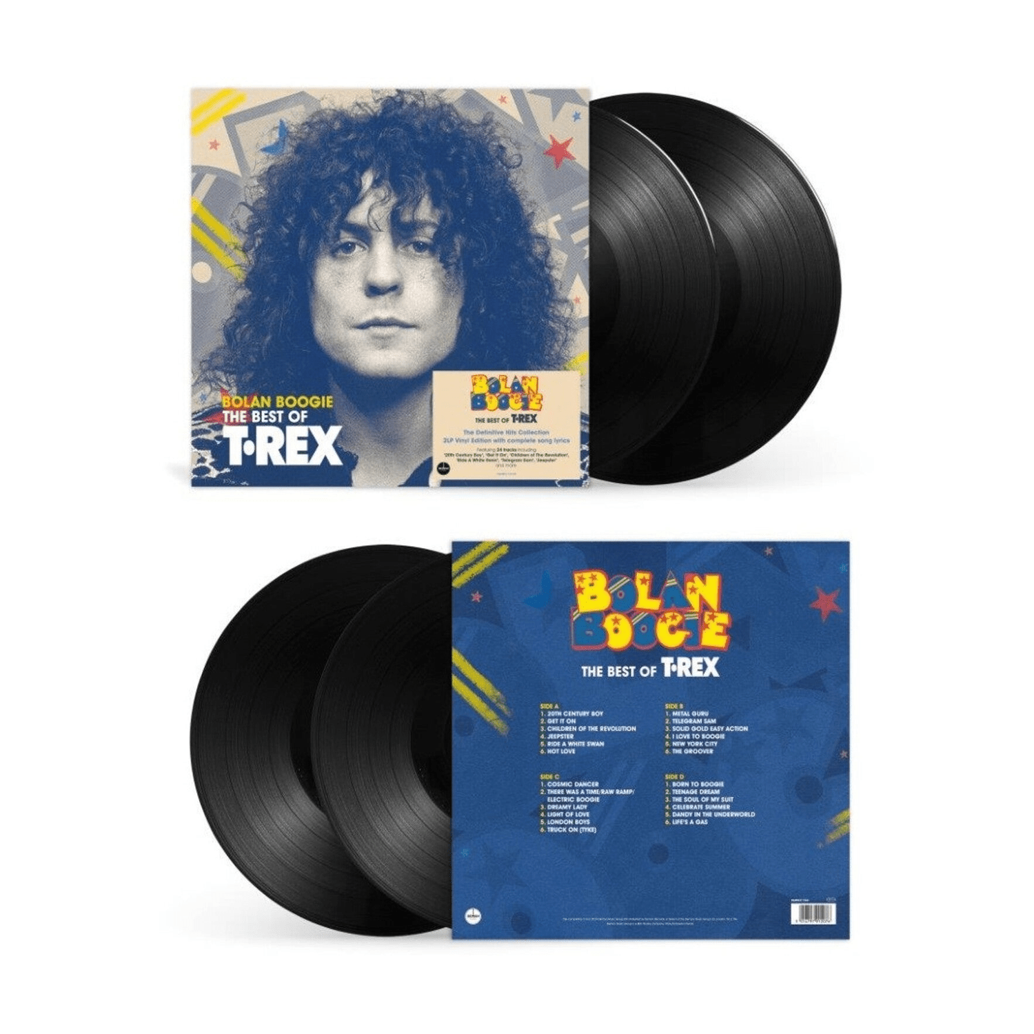 T.Rex - Bolan Boogie: the Very Best of T.Rex - 140gm Black Vinyl 2xLP - LEVITATION