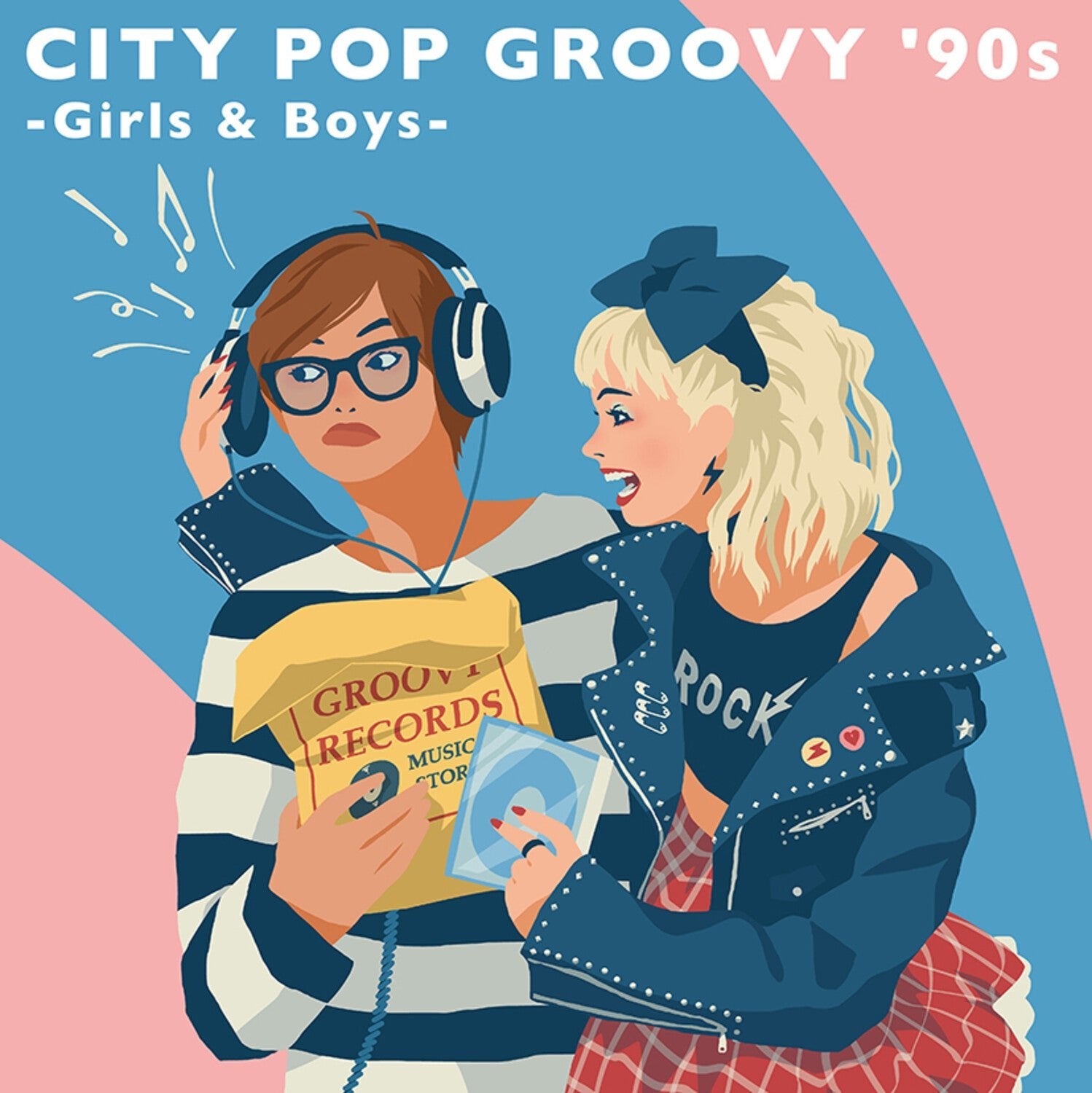 Various Artists - City Pop Groovy '90s: Girls & Boys 2xLP (Clear Vinyl) - LEVITATION
