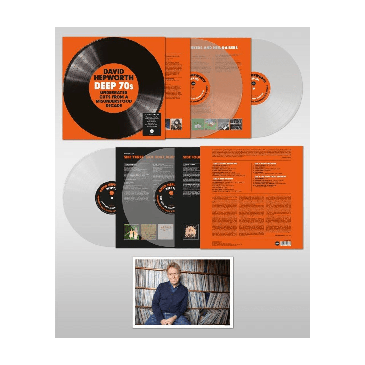 Various Artists - Hepworth's Deep 70s: Underrated Cuts / Various 2xLP (Clear Vinyl) - LEVITATION