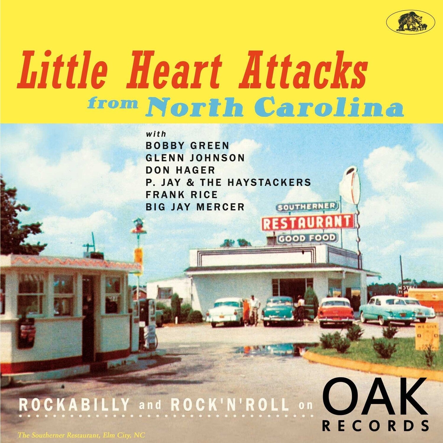 Various Artists - Little Heart Attacks from North Carolina: Rockabilly and Rock 'n' Roll on Oak Records 2xLP (Limited Edition) - LEVITATION