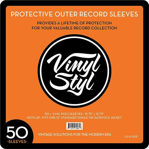 Vinyl Styl - Vinyl Styl Vsp005 12in Lp Outer Sleeves 50 Cnt Clr - LEVITATION