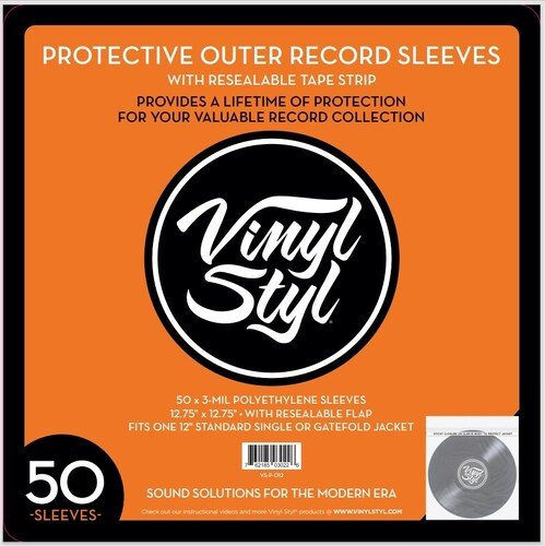 Vinyl Styl - Vinyl Styl Vsp012 12in Lp Otr Sl W/flap 50 Cnt Clr - LEVITATION