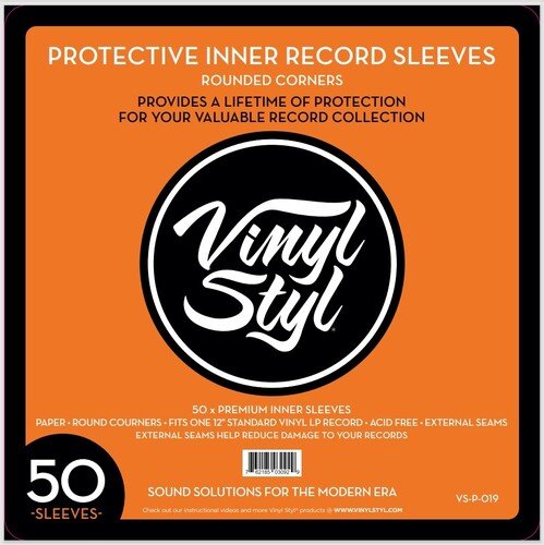 Vinyl Styl - Vinyl Styl Vsp019 12in Lp in Sl Rnd Crn 50ct Wht - LEVITATION