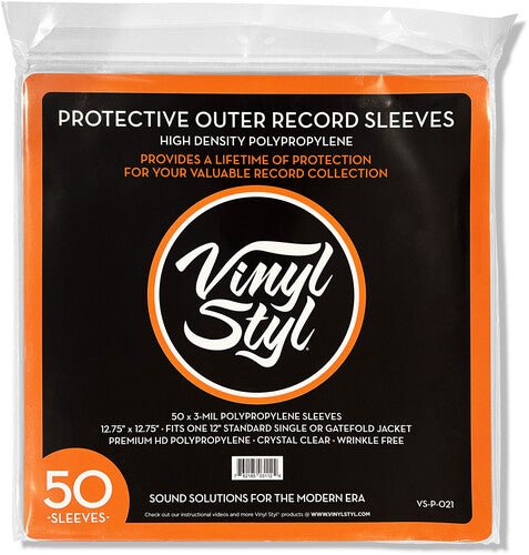 Vinyl Styl - Vinyl Styl Vsp021 12in Lp Otr Slv 50 Cnt Crys Clr - LEVITATION