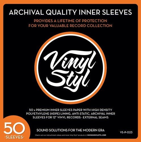 Vinyl Styl - Vinyl Styl Vsp023 12in Lp Inner Slv Lined 50pk Wh - LEVITATION
