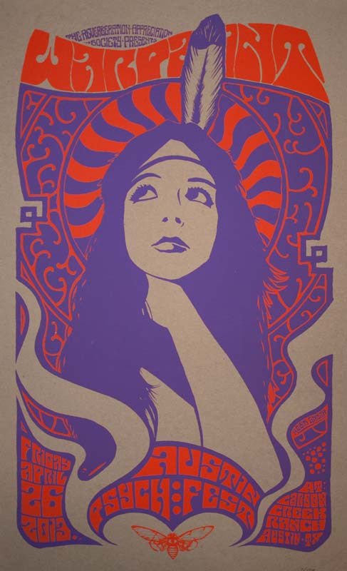 Warpaint Poster by Robin Gnista - LEVITATION