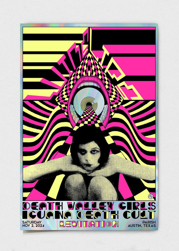 Wine Lips + Death Valley Girls Poster by Elzo Durt - LEVITATION