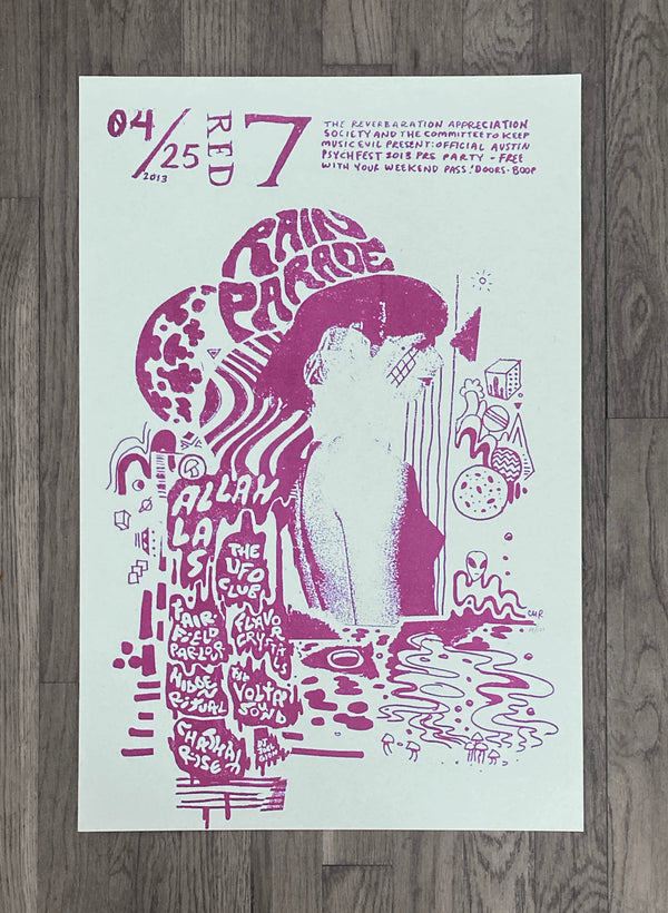 Austin Psych Fest 2013 Poster by CMRTYZ