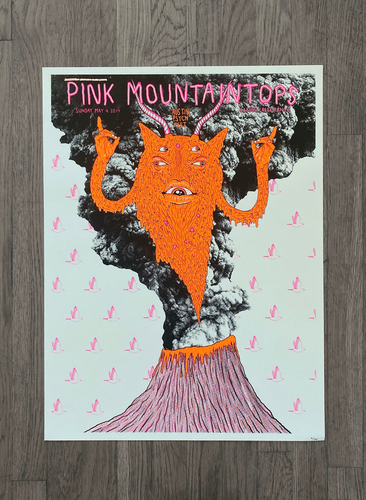 Pink Mountaintops Poster by Brian Maclaskey