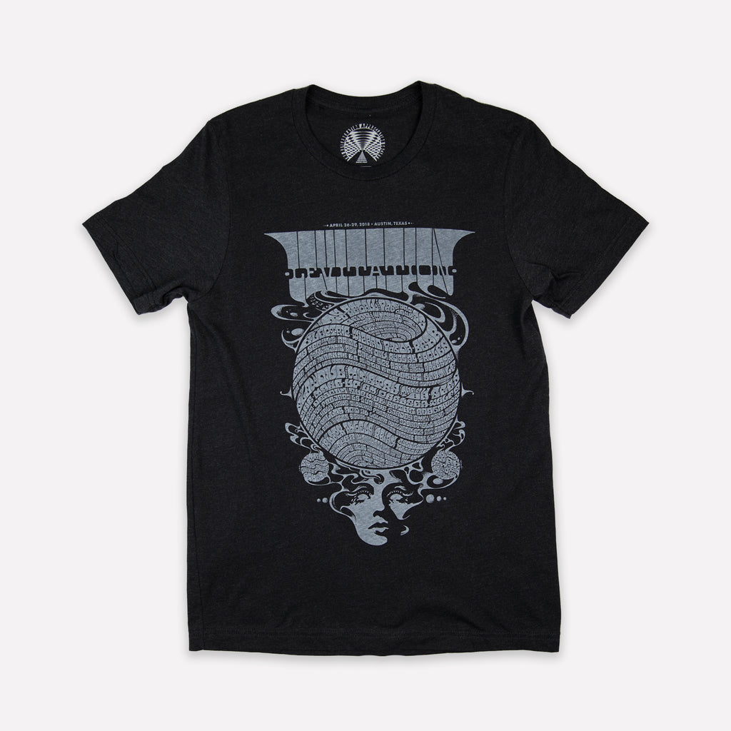 Levitation 2018 Weekend T-Shirt in Black
